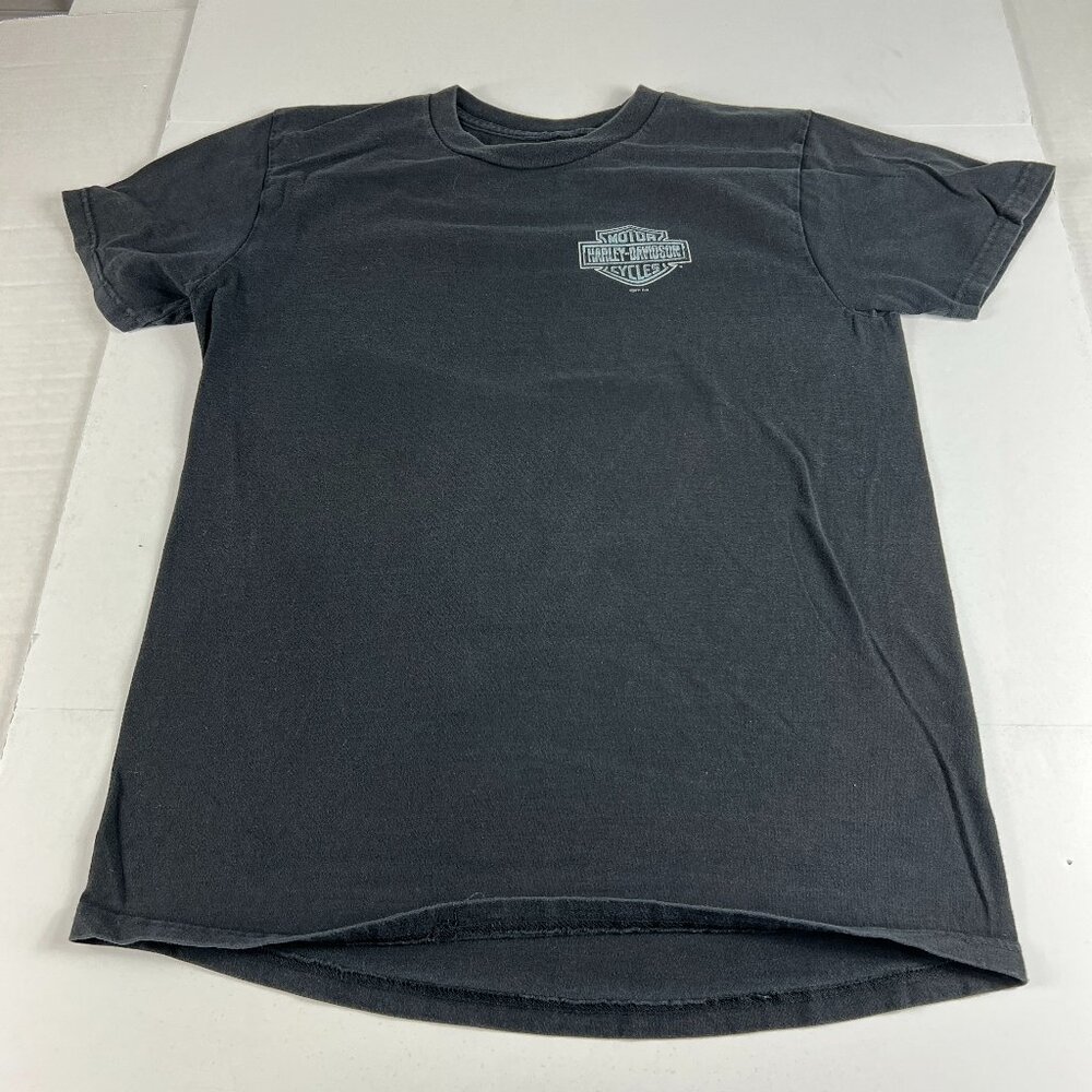 2011 Harley Davidson Shirt Medium Black Liberty Bell Pennsylvania Short Sleeve